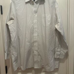 Jos. A. Bank Subtle Patterned White Dress Shirt